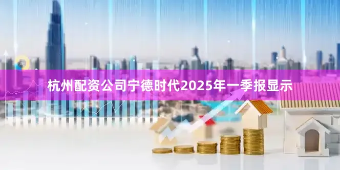 杭州配资公司宁德时代2025年一季报显示